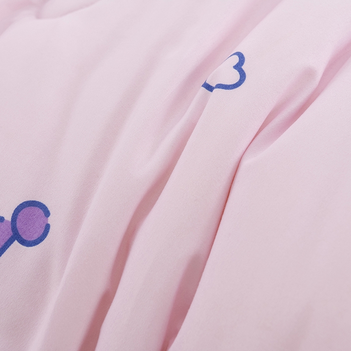 91家纺网 家纺一手货源 找家纺 艾兜坊 2025新款三丽鸥水洗棉3D豆豆被 被子被芯 爱心库洛米