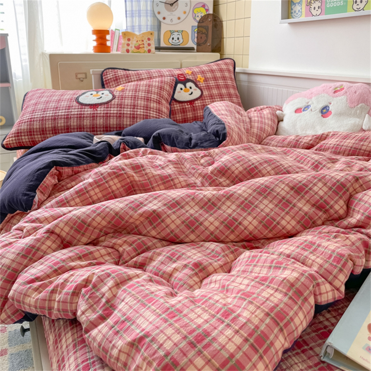 91家纺网 家纺一手货源 找家纺 （总）老帅 2025新款毛巾绣床盖春秋冬被套件