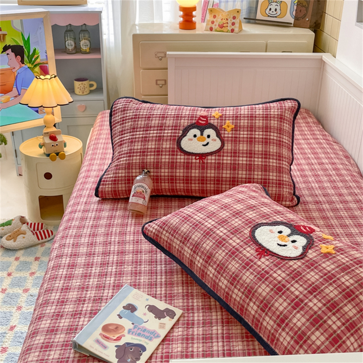 91家纺网 家纺一手货源 找家纺 （总）老帅 2025新款毛巾绣床盖春秋冬被套件