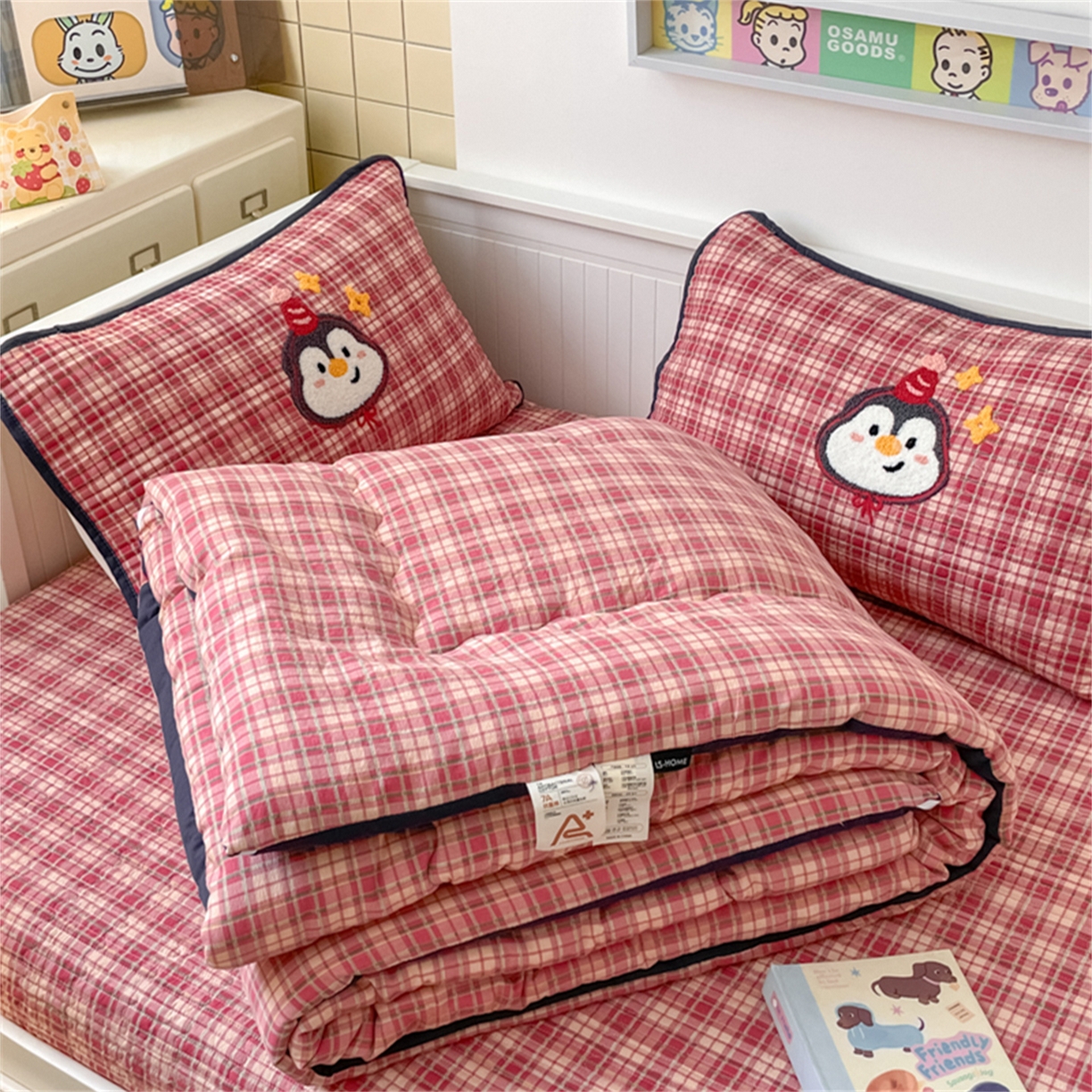 91家纺网 家纺一手货源 找家纺 （总）老帅 2025新款毛巾绣床盖春秋冬被套件