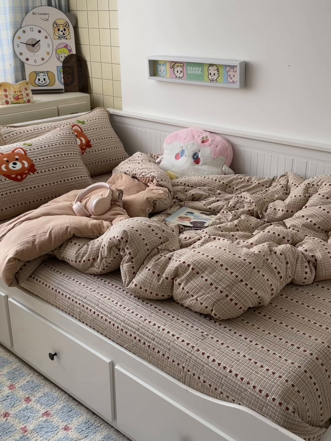 91家纺网 家纺一手货源 找家纺 老帅 2025新款毛巾绣床盖春秋冬被套件 美美狐