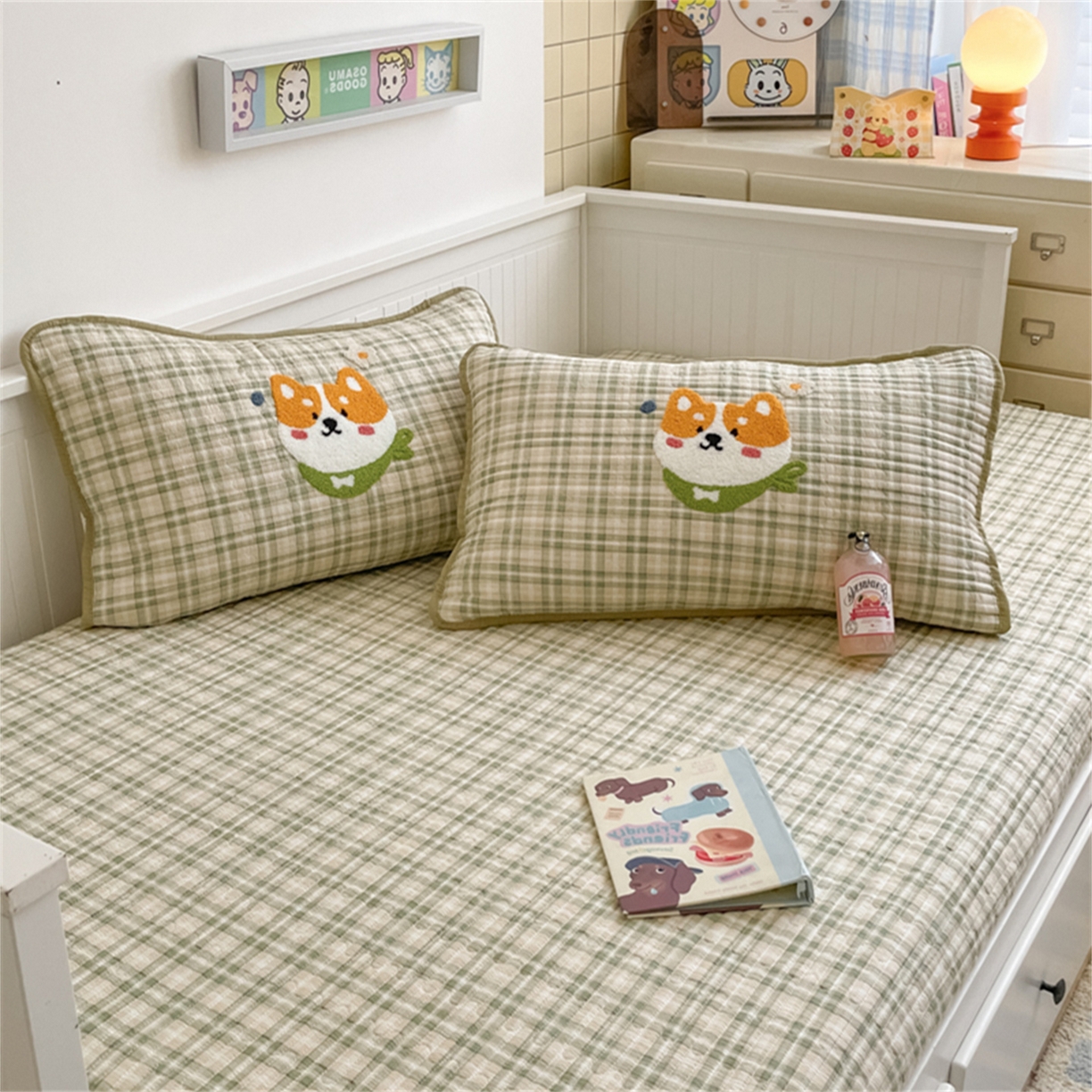 91家纺网 家纺一手货源 找家纺 老帅 2025新款毛巾绣床盖春秋冬被套件 幸运狗