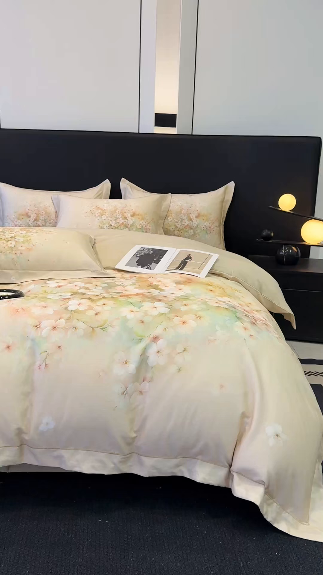 91家纺网 家纺一手货源 找家纺 舒慕家纺 2025新款天丝棉磨毛四件套艾阳绒四件套（配送高端包装） 相思花语