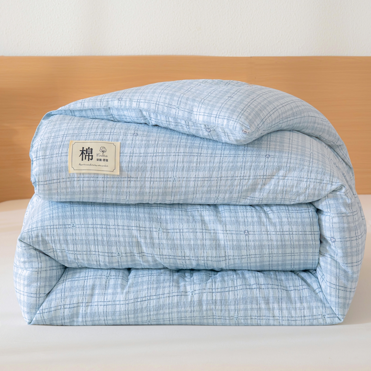 91家纺网 家纺一手货源 找家纺 （总）蓝冰家纺 2025新款亚麻棉花冬被