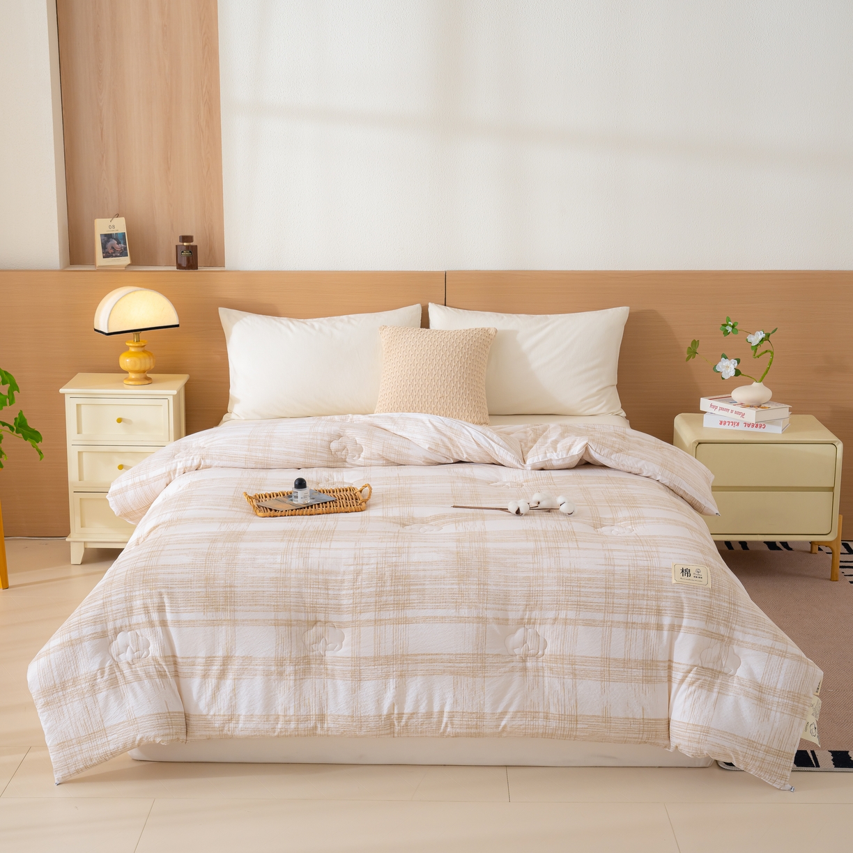 91家纺网 家纺一手货源 找家纺 （总）蓝冰家纺 2025新款亚麻棉花冬被