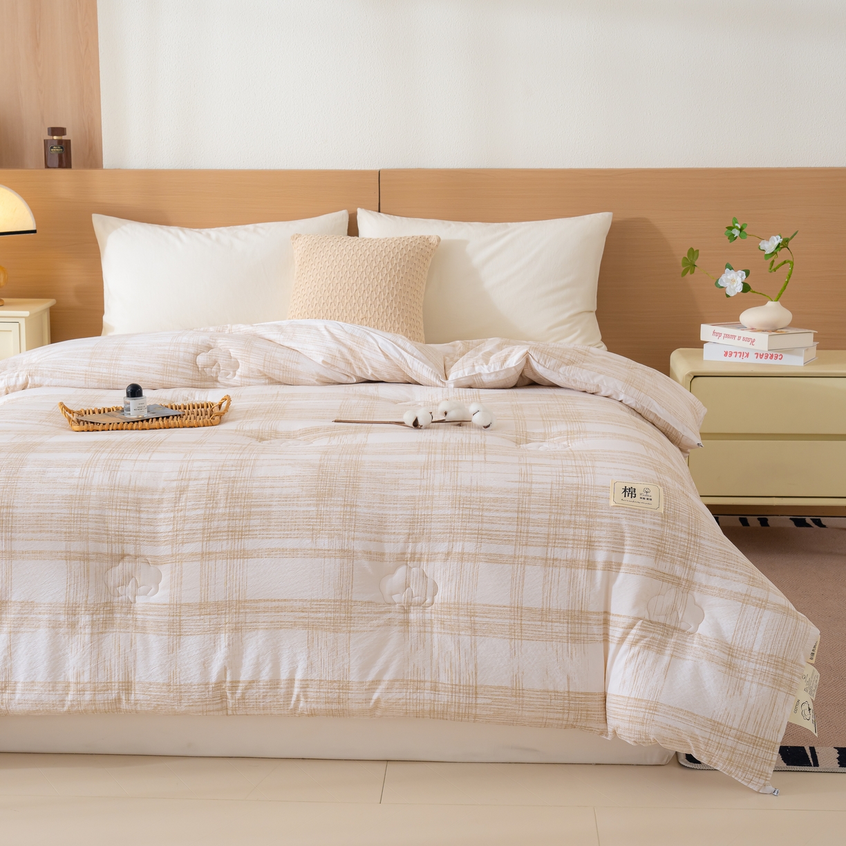 91家纺网 家纺一手货源 找家纺 （总）蓝冰家纺 2025新款亚麻棉花冬被