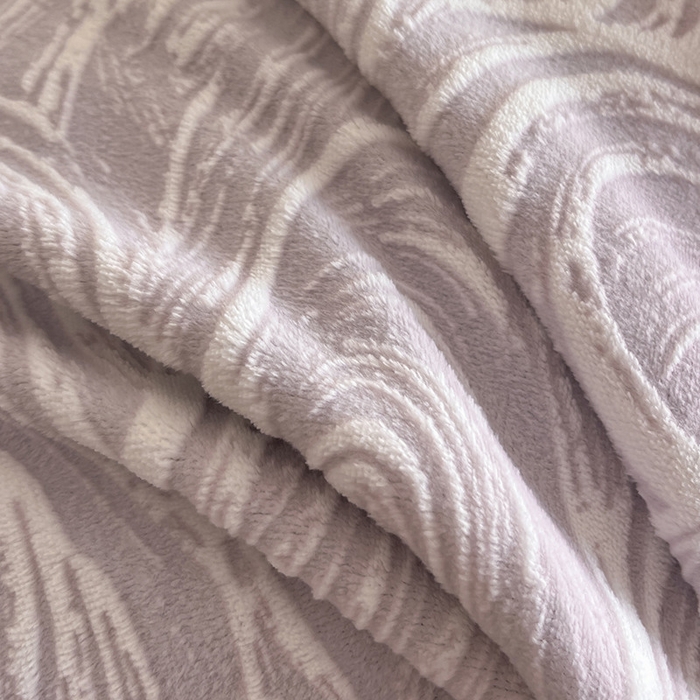 91家纺网 家纺一手货源 找家纺 畅畅家纺 2025新款冬季压线款雕花牛奶绒四件套 简约浪漫-灰