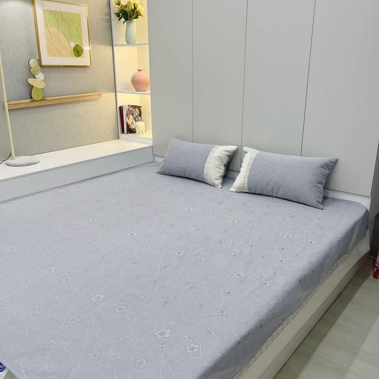 91家纺网 家纺一手货源 找家纺 （总） 峻杨 2025新款榻榻米床盖炕盖防滑耐磨柔软四季通用防滑加厚床盖可定制-一玲珑花语