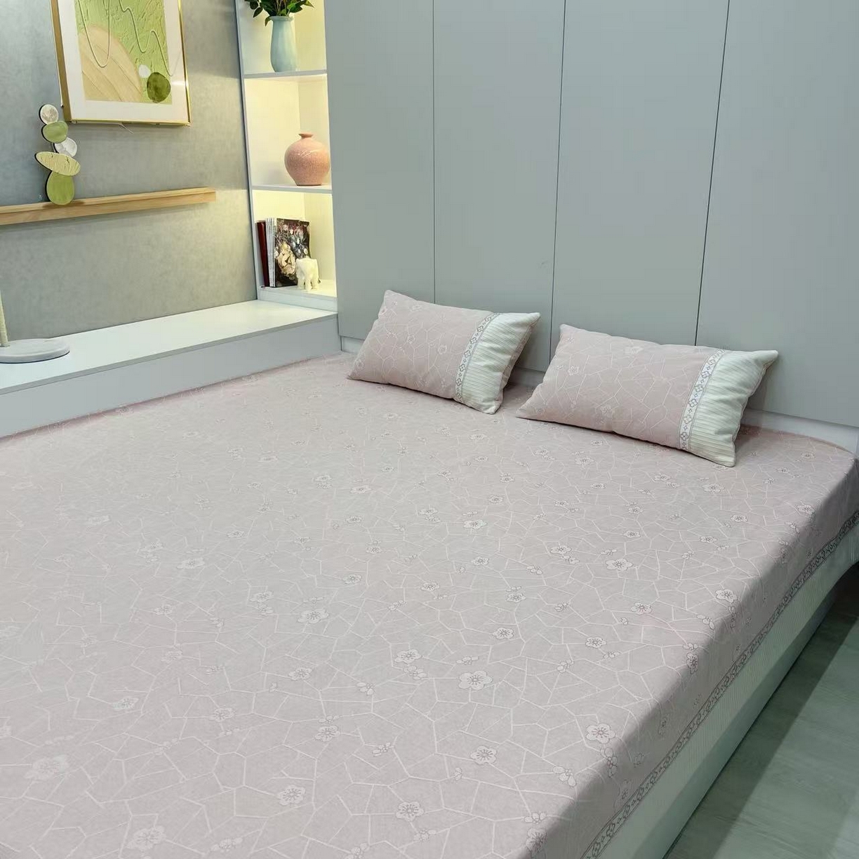 91家纺网 家纺一手货源 找家纺 （总） 峻杨 2025新款榻榻米床盖炕盖防滑耐磨柔软四季通用防滑加厚床盖可定制-一玲珑花语