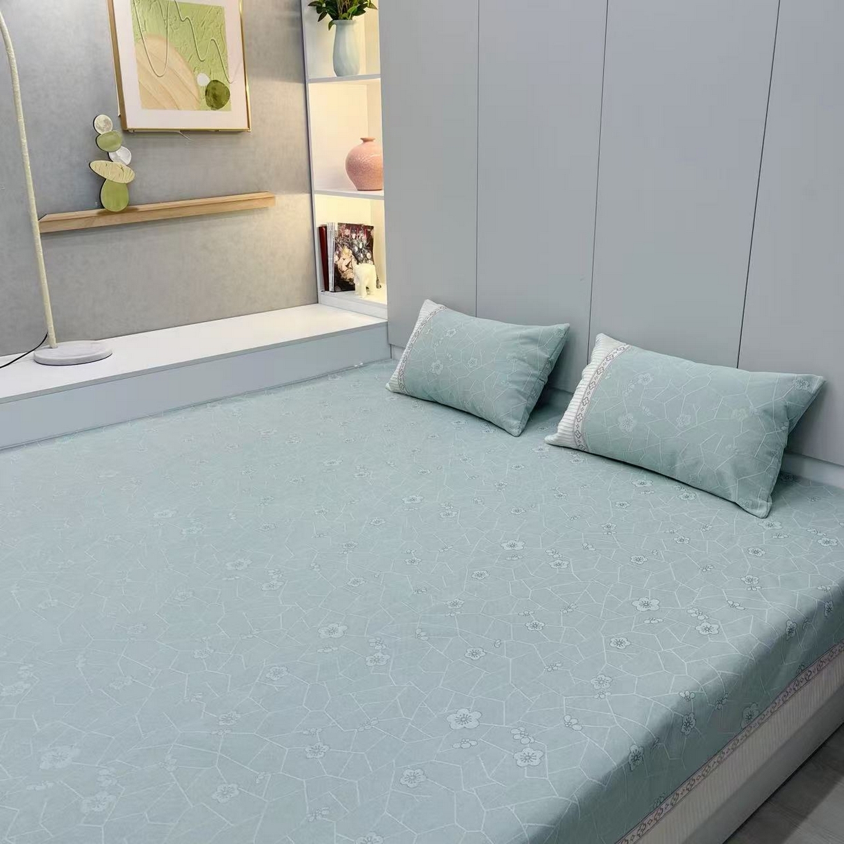 91家纺网 家纺一手货源 找家纺 （总） 峻杨 2025新款榻榻米床盖炕盖防滑耐磨柔软四季通用防滑加厚床盖可定制-一玲珑花语