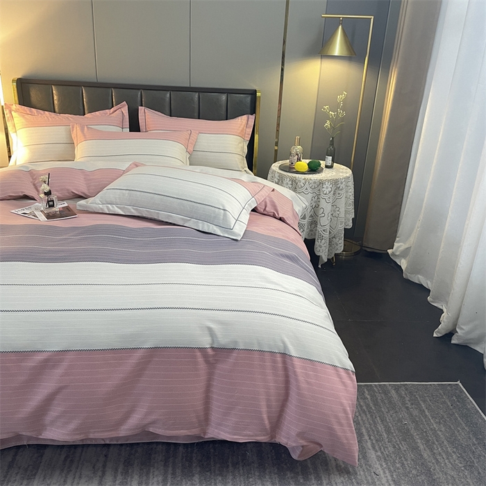 91家纺网 家纺一手货源 找家纺 仟岸家纺 2025新款亲肤舒适全棉磨毛四件套系列 奇诺之旅 粉