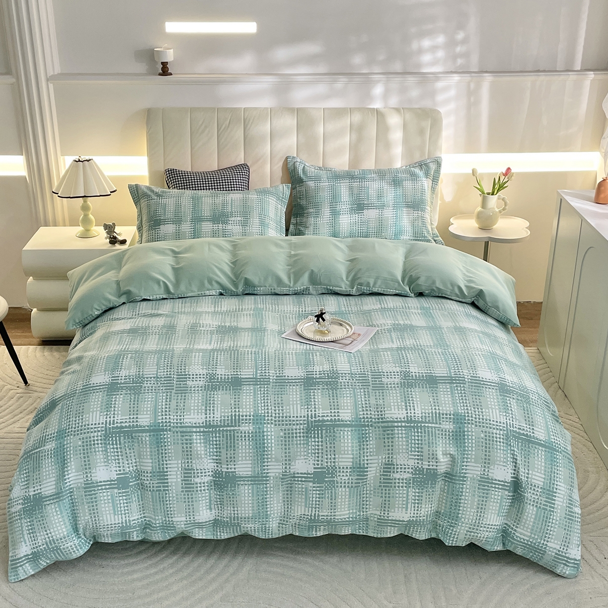 91家纺网 家纺一手货源 找家纺 （总）仟岸家纺 2025新款亲肤舒适全棉磨毛四件套系列