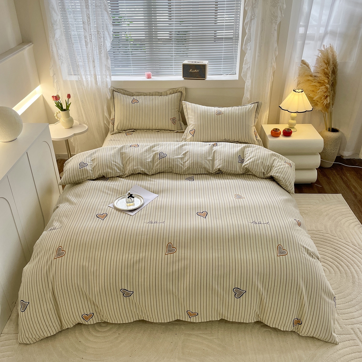 91家纺网 家纺一手货源 找家纺 （总）仟岸家纺 2025新款亲肤舒适全棉磨毛四件套系列