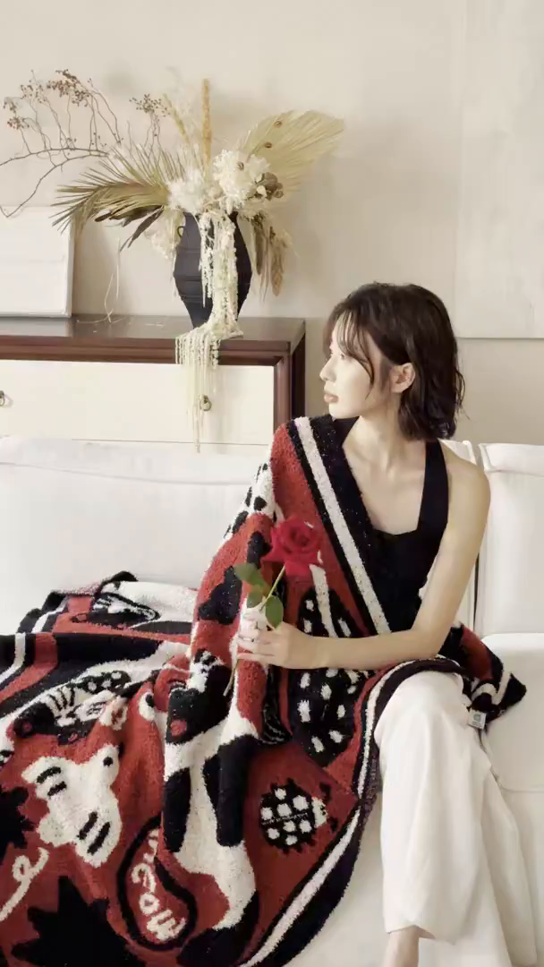 91家纺网 家纺一手货源 找家纺 （总）圆岛家纺 2025新款高品质多功能针织半边绒毛毯毛毯毯子