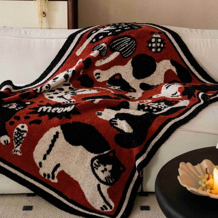 91家纺网 家纺一手货源 找家纺 （总）圆岛家纺 2025新款高品质多功能针织半边绒毛毯毛毯毯子