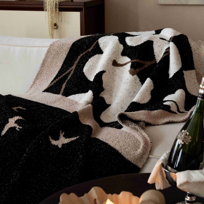 91家纺网 家纺一手货源 找家纺 （总）圆岛家纺 2025新款高品质多功能针织半边绒毛毯毛毯毯子