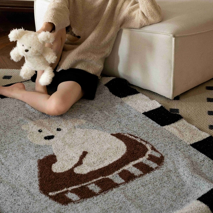 91家纺网 家纺一手货源 找家纺 圆岛家纺 2025新款高品质多功能针织半边绒毛毯毛毯毯子 比熊