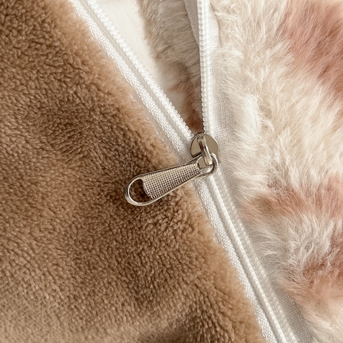 91家纺网 家纺一手货源 找家纺 妖妖家纺 2025新款加厚印花兔毛绒保暖四件套 雪域豹纹