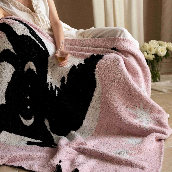 91家纺网 家纺一手货源 找家纺 圆岛家纺 2025新款高品质多功能针织半边绒毛毯毛毯毯子 飞马集