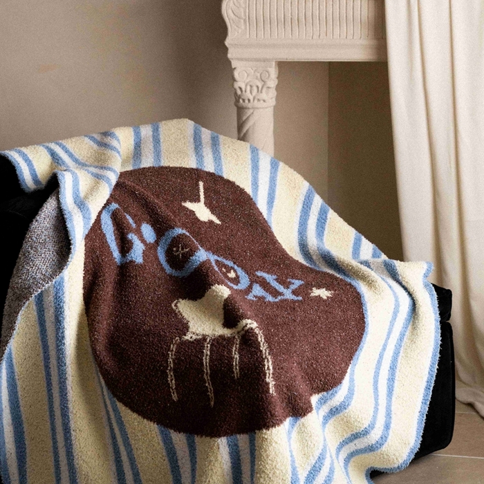 91家纺网 家纺一手货源 找家纺 圆岛家纺 2025新款高品质多功能针织半边绒毛毯毛毯毯子 好梦椅