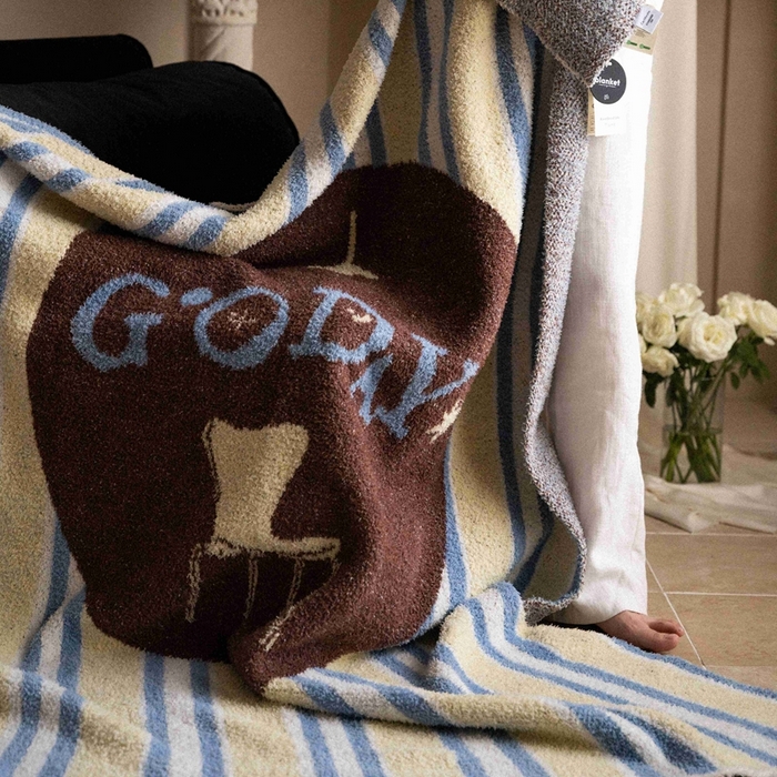 91家纺网 家纺一手货源 找家纺 圆岛家纺 2025新款高品质多功能针织半边绒毛毯毛毯毯子 好梦椅