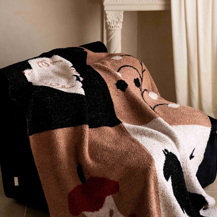 91家纺网 家纺一手货源 找家纺 圆岛家纺 2025新款高品质多功能针织半边绒毛毯毛毯毯子 麻古音盒