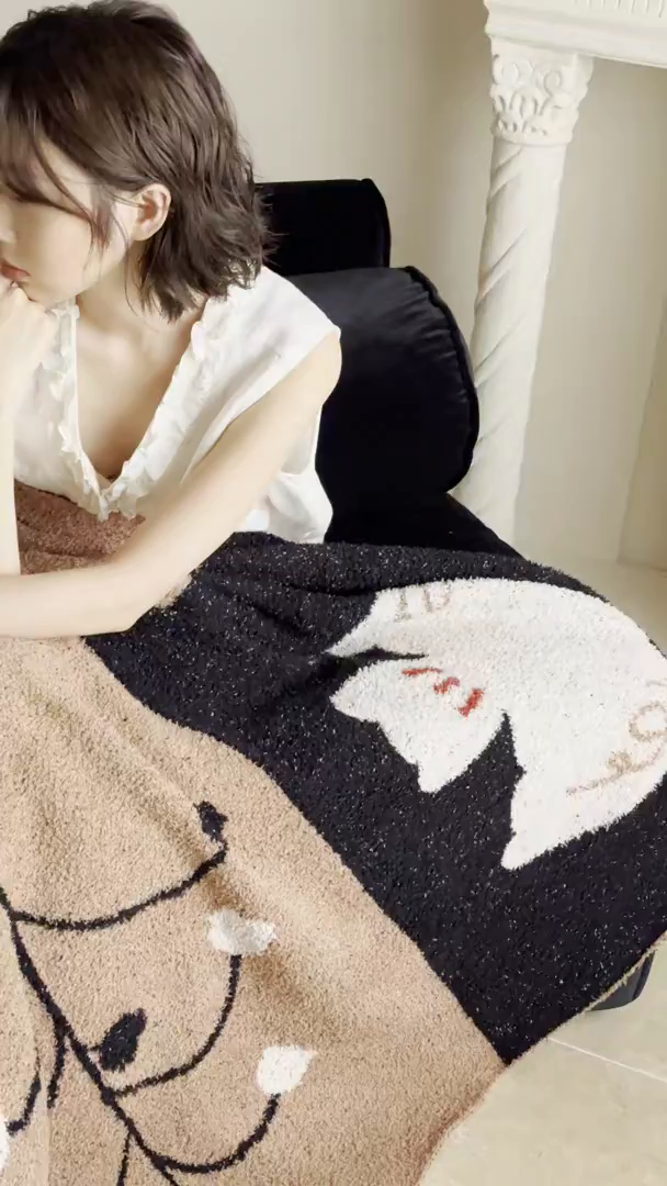 91家纺网 家纺一手货源 找家纺 圆岛家纺 2025新款高品质多功能针织半边绒毛毯毛毯毯子 麻古音盒