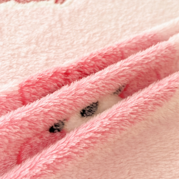 91家纺网 家纺一手货源 找家纺 川悦生活 2025新款高克重雪花绒卡通印花加厚保暖大床单床笠 床笠甜系粉熊