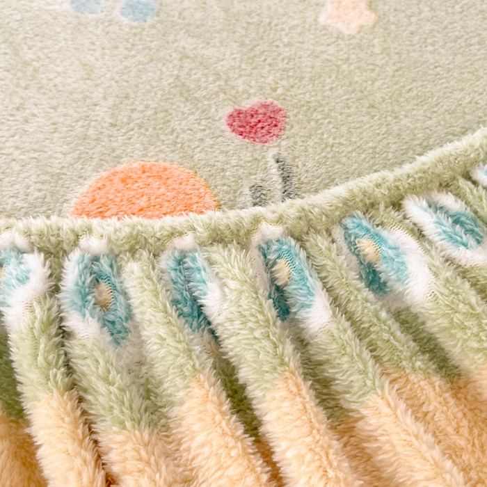 91家纺网 家纺一手货源 找家纺 川悦生活 2025新款高克重雪花绒卡通印花加厚保暖大床单床笠 床笠甜系龙龙