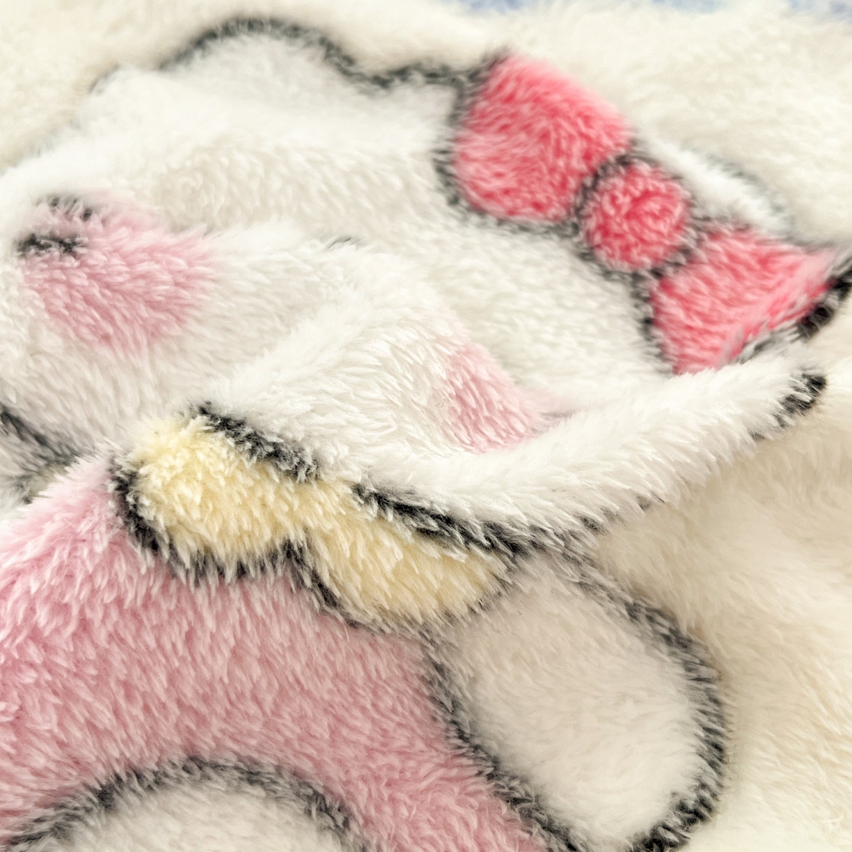 91家纺网 家纺一手货源 找家纺 川悦生活 2025新款高克重雪花绒卡通印花加厚保暖大床单床笠 床笠小喵甜心