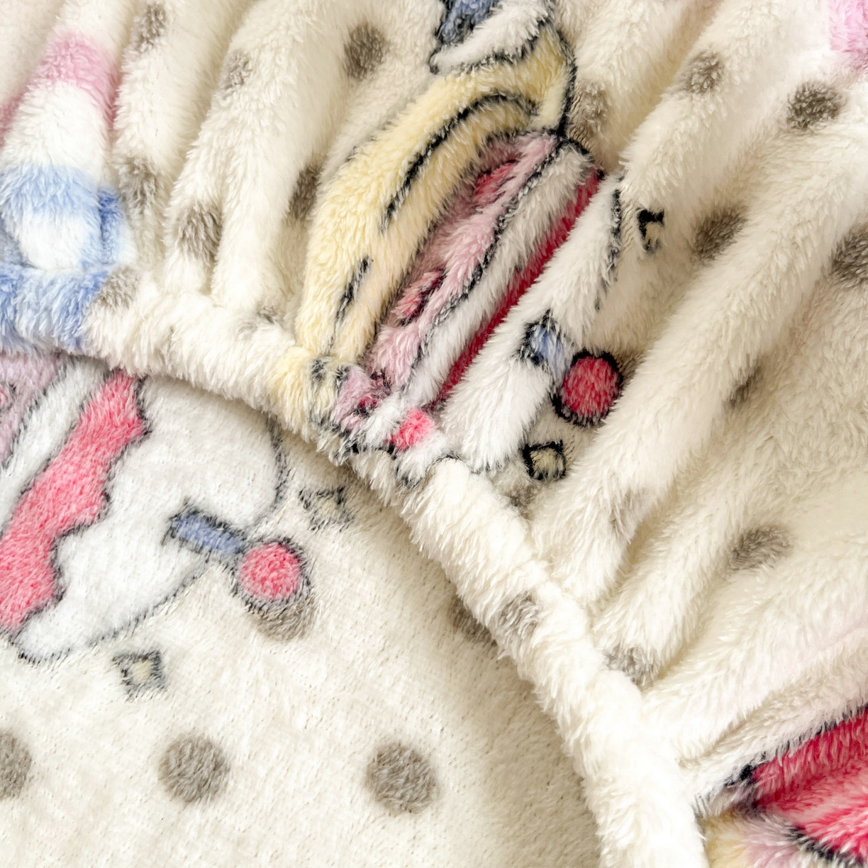 91家纺网 家纺一手货源 找家纺 川悦生活 2025新款高克重雪花绒卡通印花加厚保暖大床单床笠 床笠小喵甜心