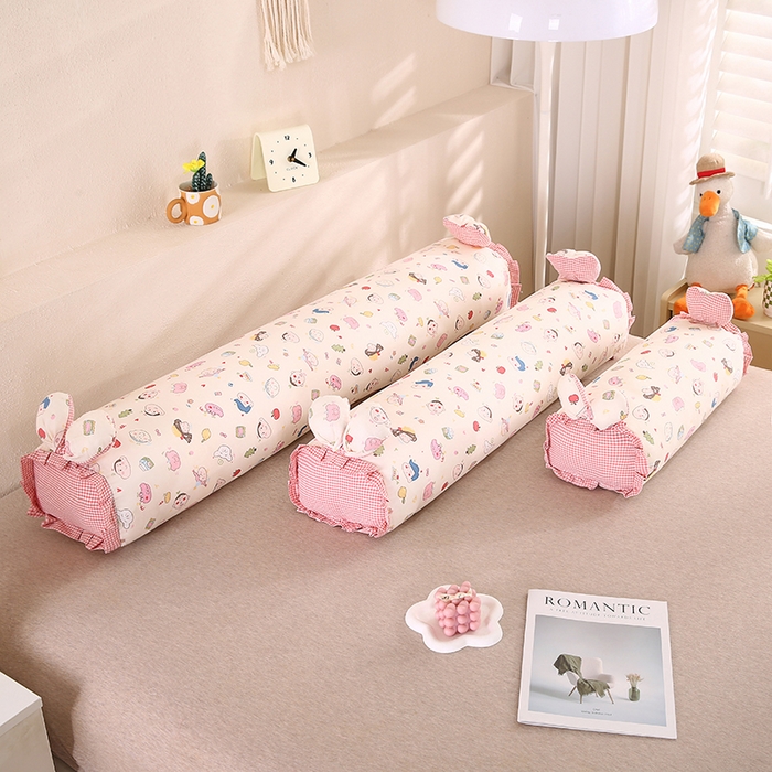 91家纺网 家纺一手货源 找家纺 （总）蔻眠 全棉印花双层纱长抱枕夹腿抱枕长枕芯儿童学生成人枕头