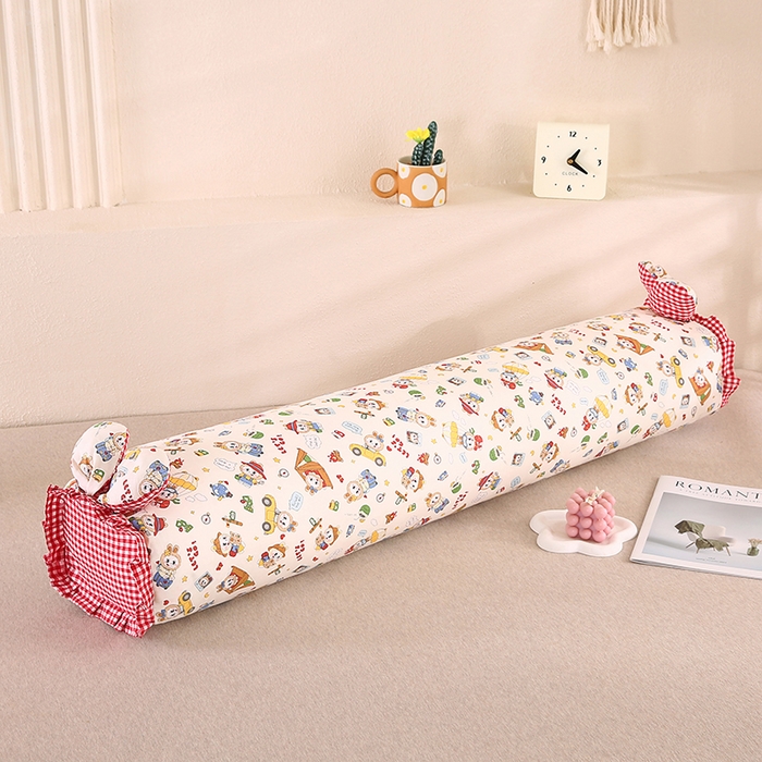 91家纺网 家纺一手货源 找家纺 蔻眠 全棉印花双层纱长抱枕夹腿抱枕长枕芯儿童学生成人枕头 拉嘟嘟