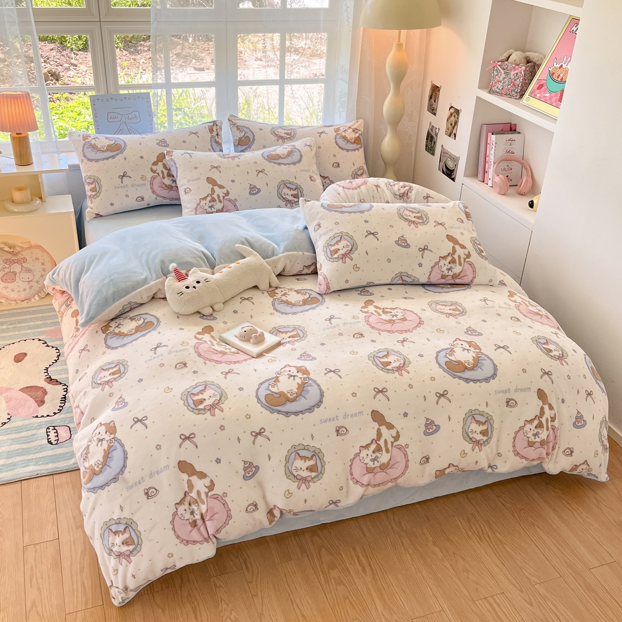 91家纺网 家纺一手货源 找家纺 （总）如一 2025新款高克重卡通印花牛奶绒四件套第二批