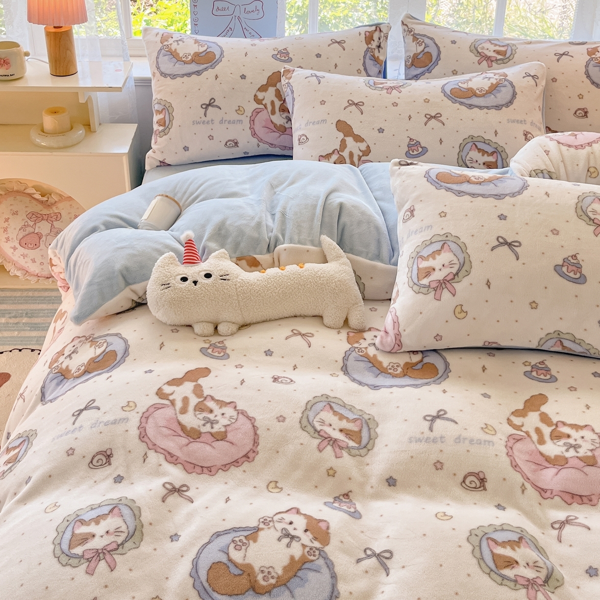 91家纺网 家纺一手货源 找家纺 （总）如一 2025新款高克重卡通印花牛奶绒四件套第二批