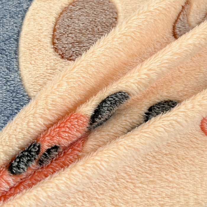 91家纺网 家纺一手货源 找家纺 川悦生活 2025新款高克重雪花绒卡通印花加厚保暖大床单床笠 床笠熊小巴