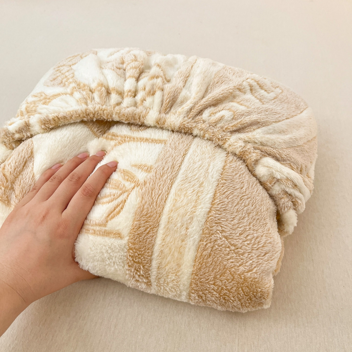 91家纺网 家纺一手货源 找家纺 川悦生活 2025新款高克重雪花绒卡通印花加厚保暖大床单床笠 床笠月桂-浅咖