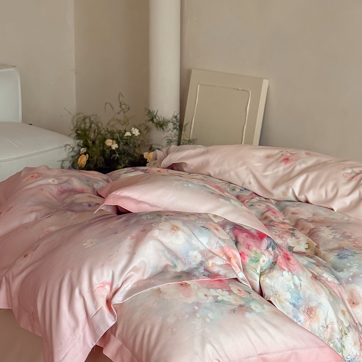 91家纺网 家纺一手货源 找家纺 （总）禾时 2025新款天丝棉磨毛数码印花四件套