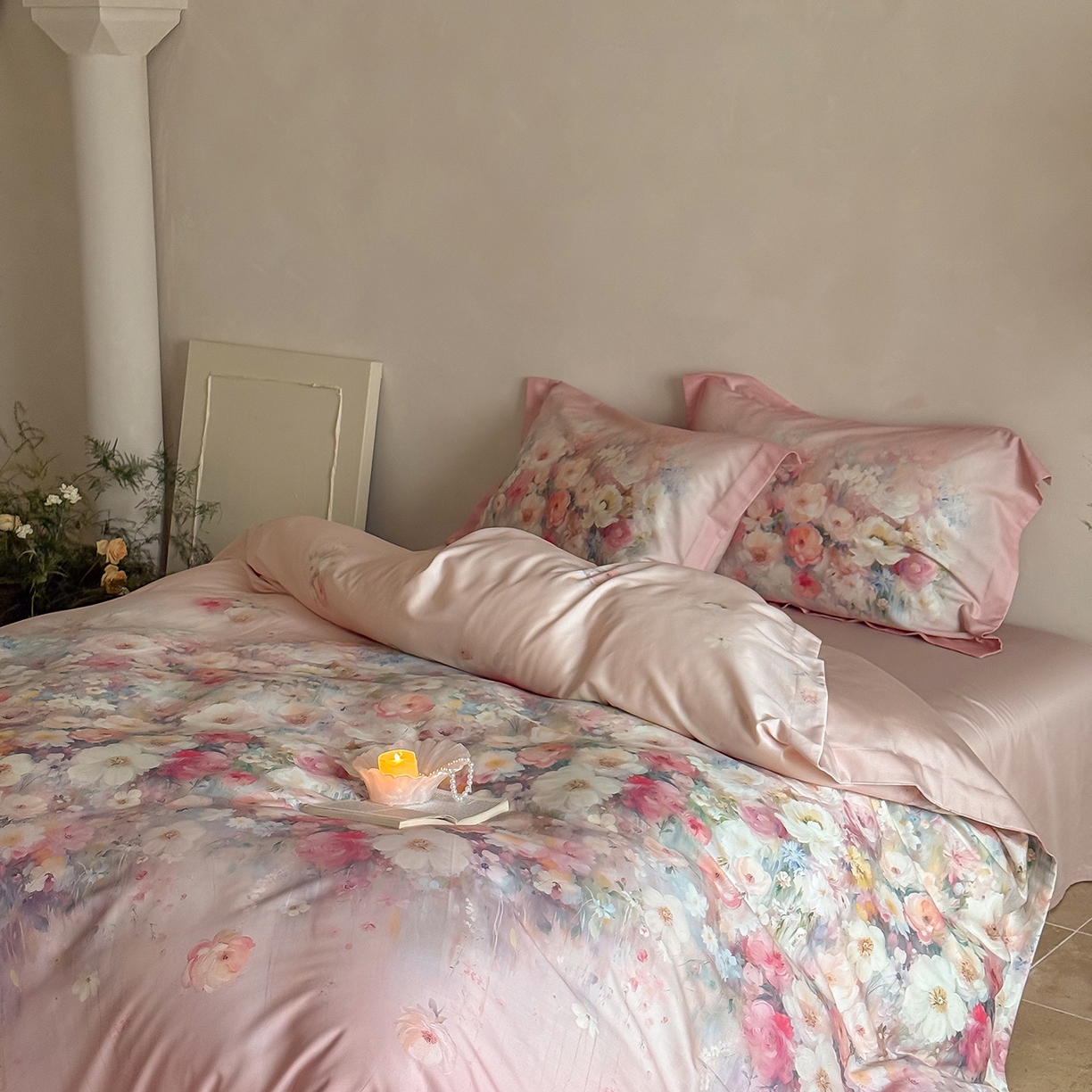 91家纺网 家纺一手货源 找家纺 （总）禾时 2025新款天丝棉磨毛数码印花四件套