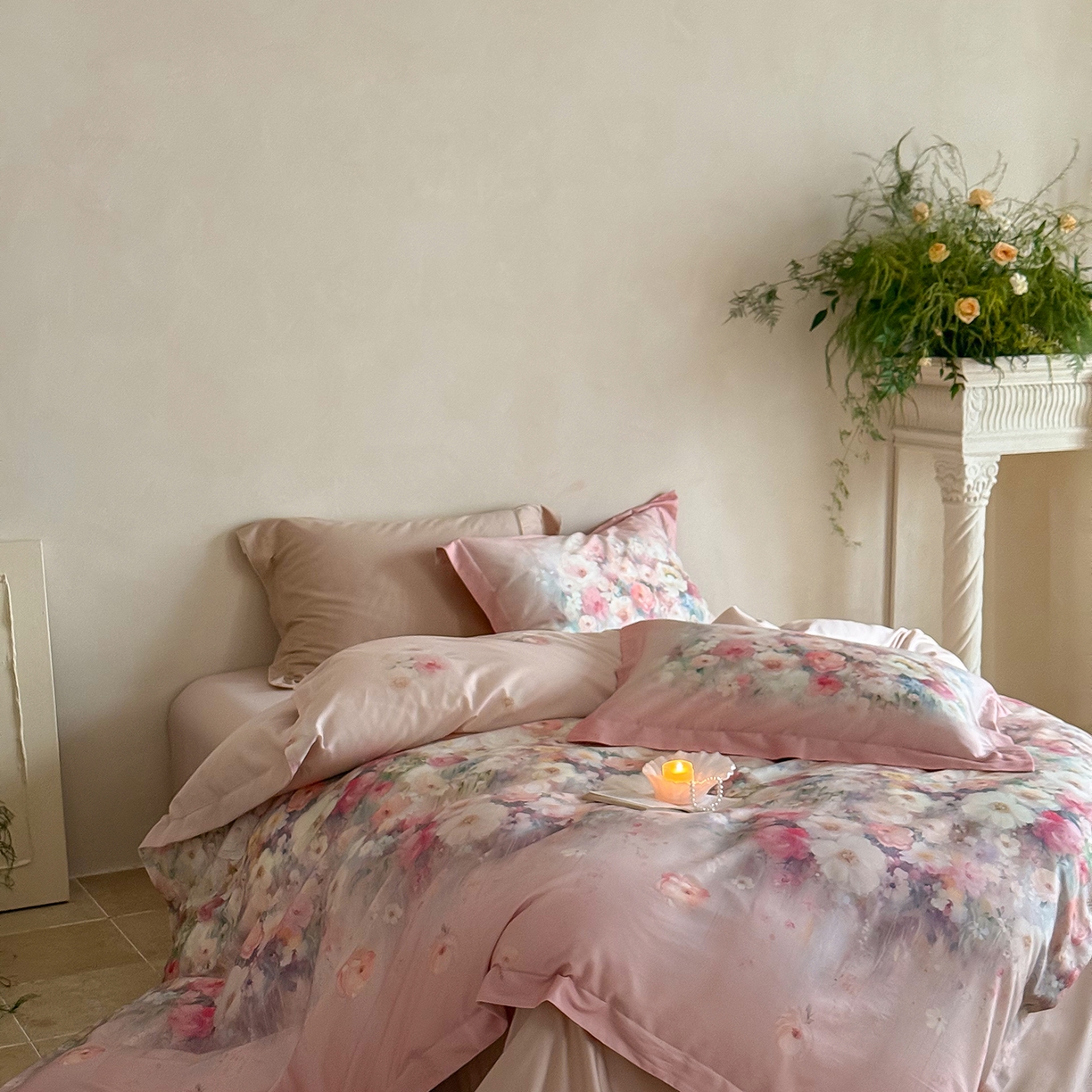 91家纺网 家纺一手货源 找家纺 （总）禾时 2025新款天丝棉磨毛数码印花四件套