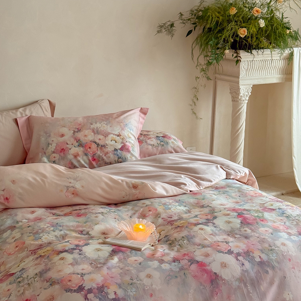 91家纺网 家纺一手货源 找家纺 （总）禾时 2025新款天丝棉磨毛数码印花四件套