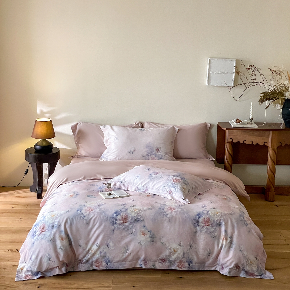 91家纺网 家纺一手货源 找家纺 （总）禾时 2025新款天丝棉磨毛数码印花四件套