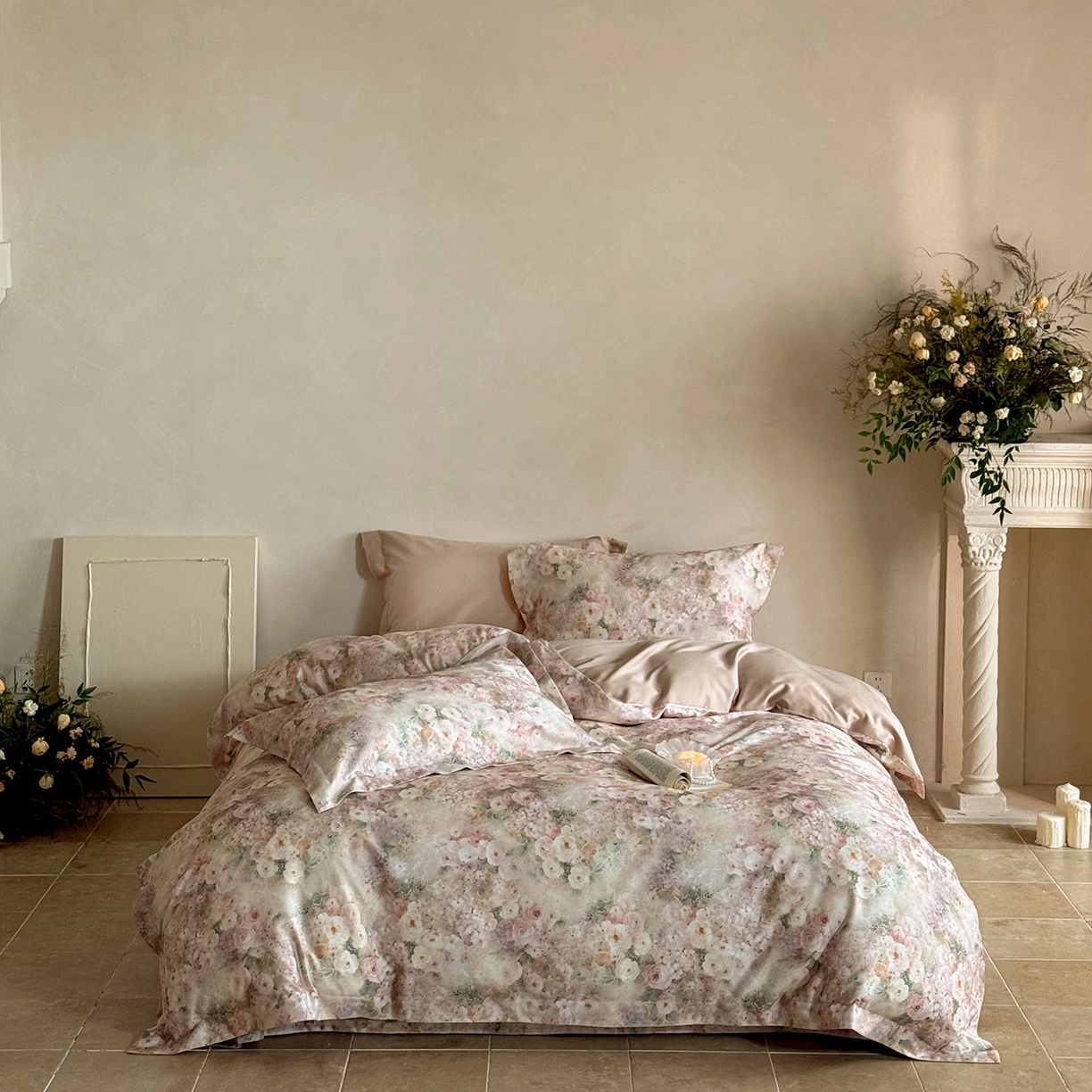 91家纺网 家纺一手货源 找家纺 （总）禾时 2025新款天丝棉磨毛数码印花四件套