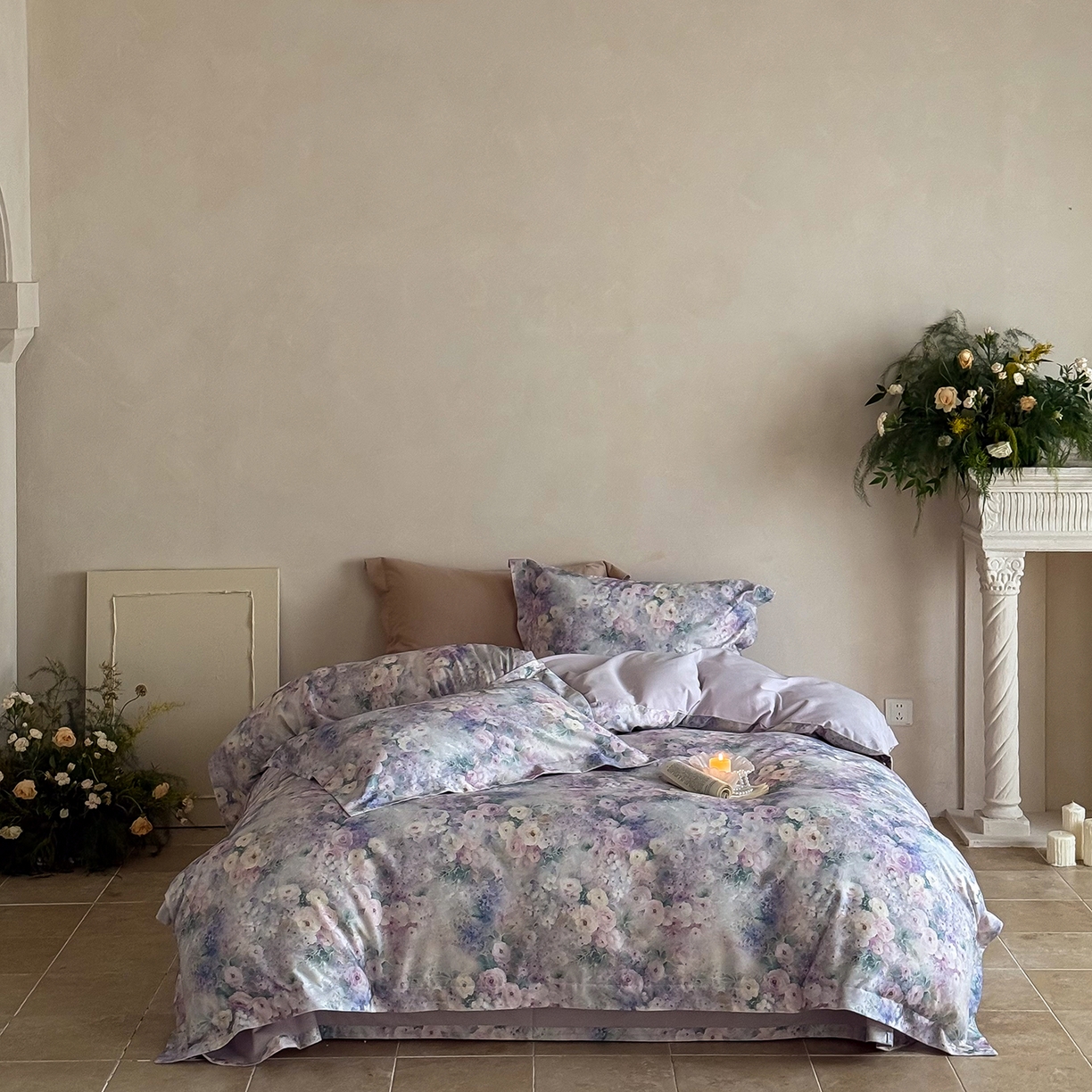 91家纺网 家纺一手货源 找家纺 （总）禾时 2025新款天丝棉磨毛数码印花四件套