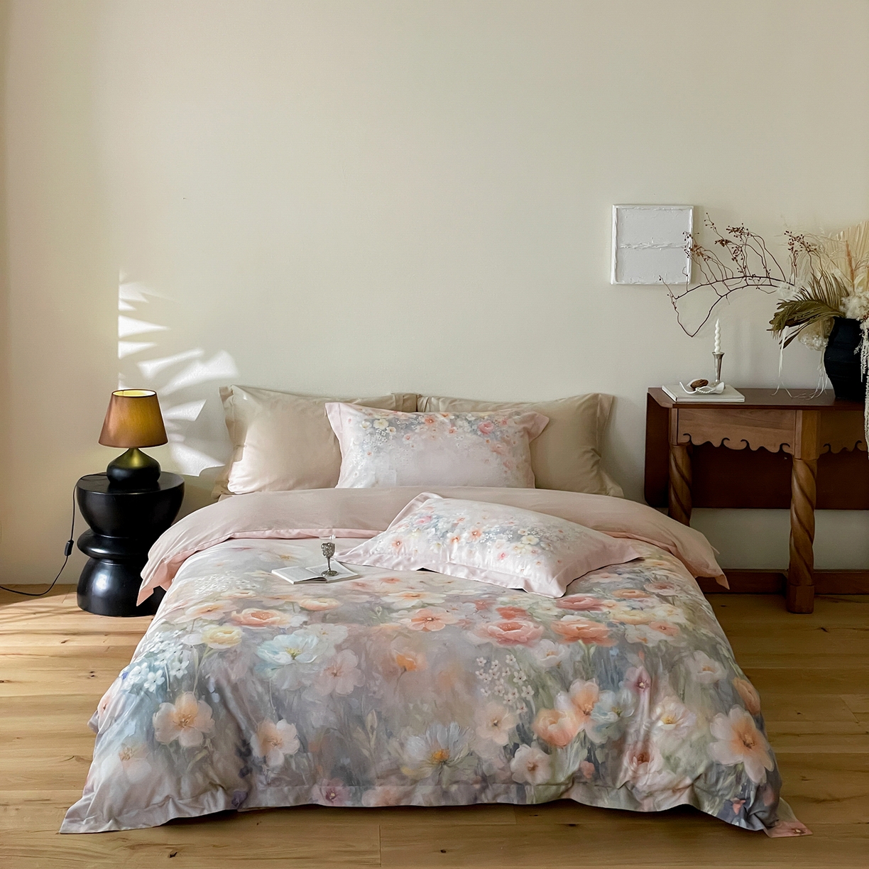 91家纺网 家纺一手货源 找家纺 （总）禾时 2025新款天丝棉磨毛数码印花四件套