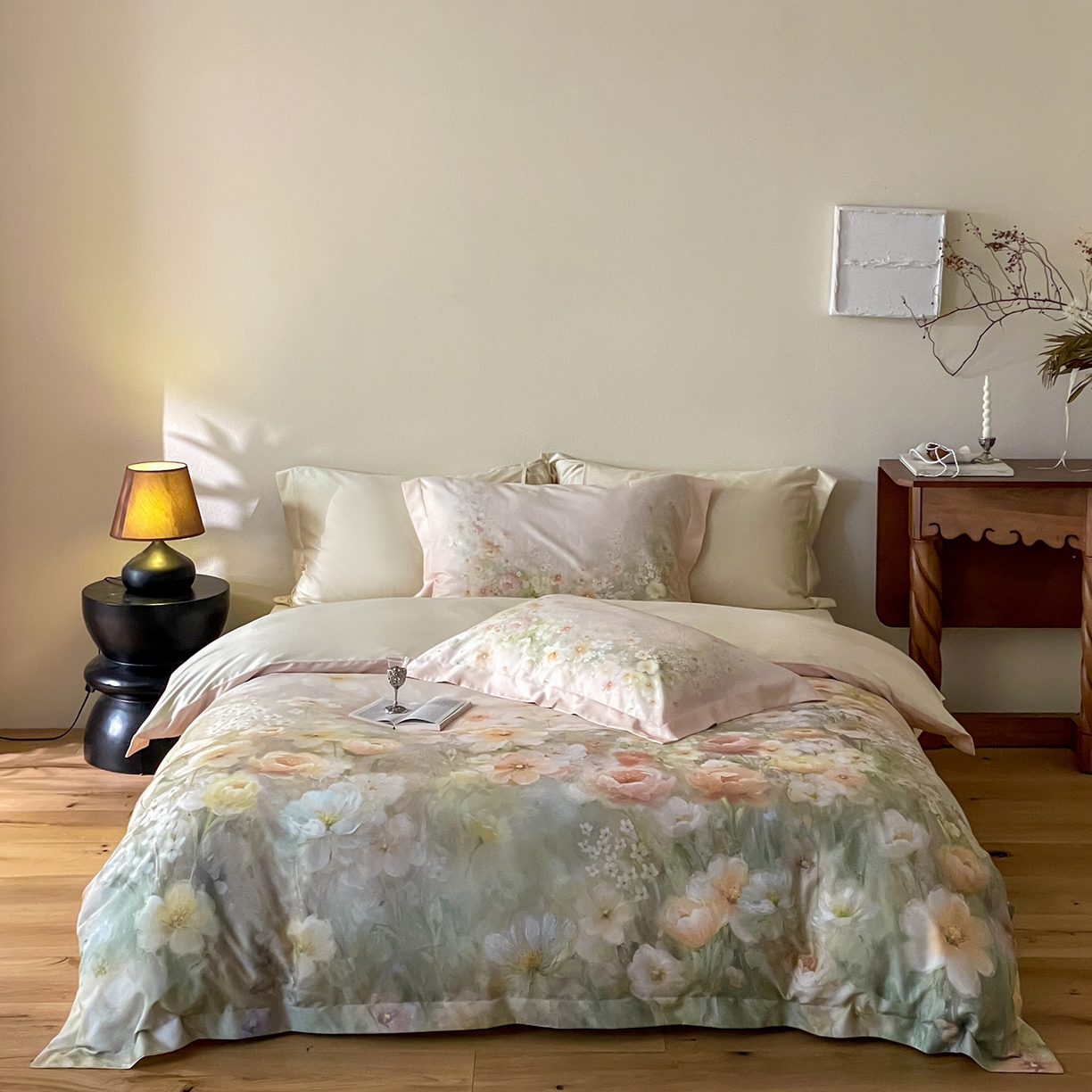 91家纺网 家纺一手货源 找家纺 （总）禾时 2025新款天丝棉磨毛数码印花四件套