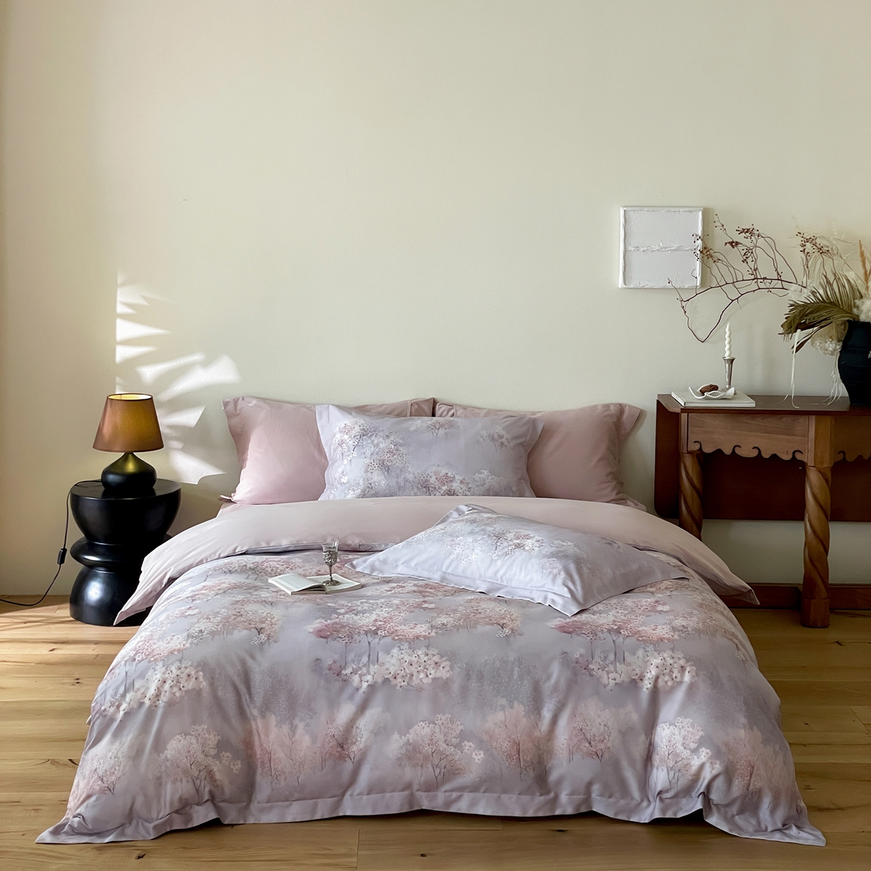 91家纺网 家纺一手货源 找家纺 （总）禾时 2025新款天丝棉磨毛数码印花四件套