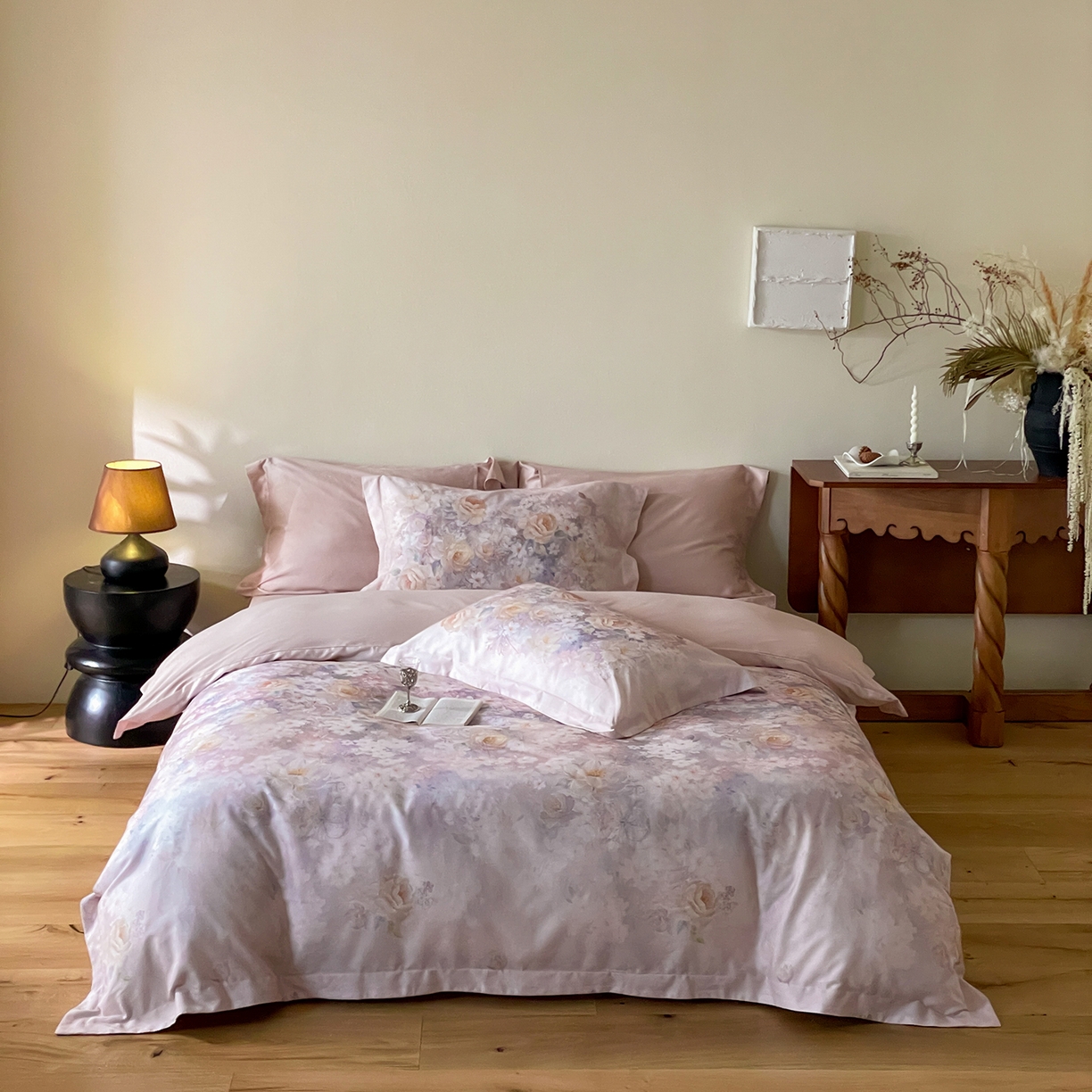 91家纺网 家纺一手货源 找家纺 （总）禾时 2025新款天丝棉磨毛数码印花四件套