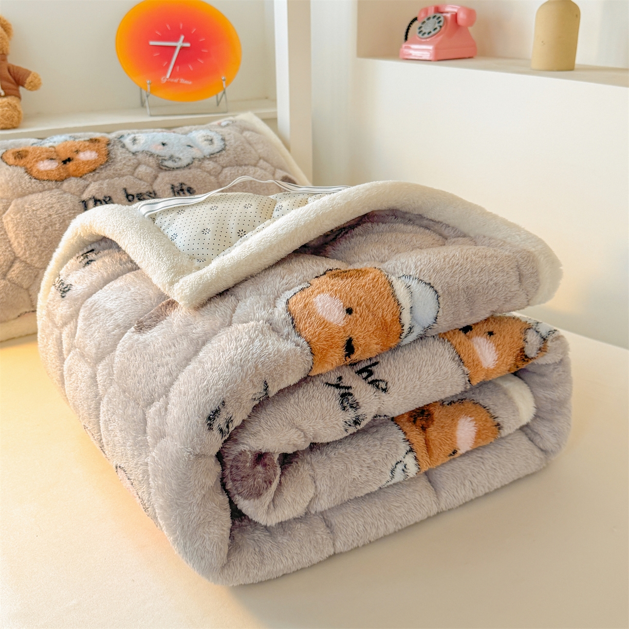 91家纺网 家纺一手货源 找家纺 （总）雯豆家纺 2025新款泰迪绒学生宿舍床褥床垫床护垫