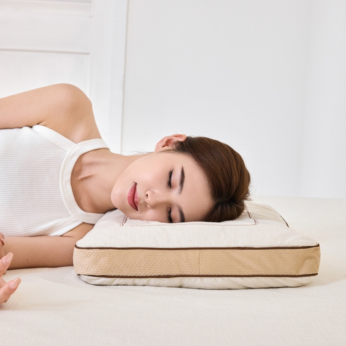 91家纺网 家纺一手货源 找家纺 昕科 2025新款禾绣立体棉麻荞麦枕-棉麻绣花草本荞麦枕头中式亚麻刺绣荞麦壳枕芯 禾绣立体荞麦枕-米色一只